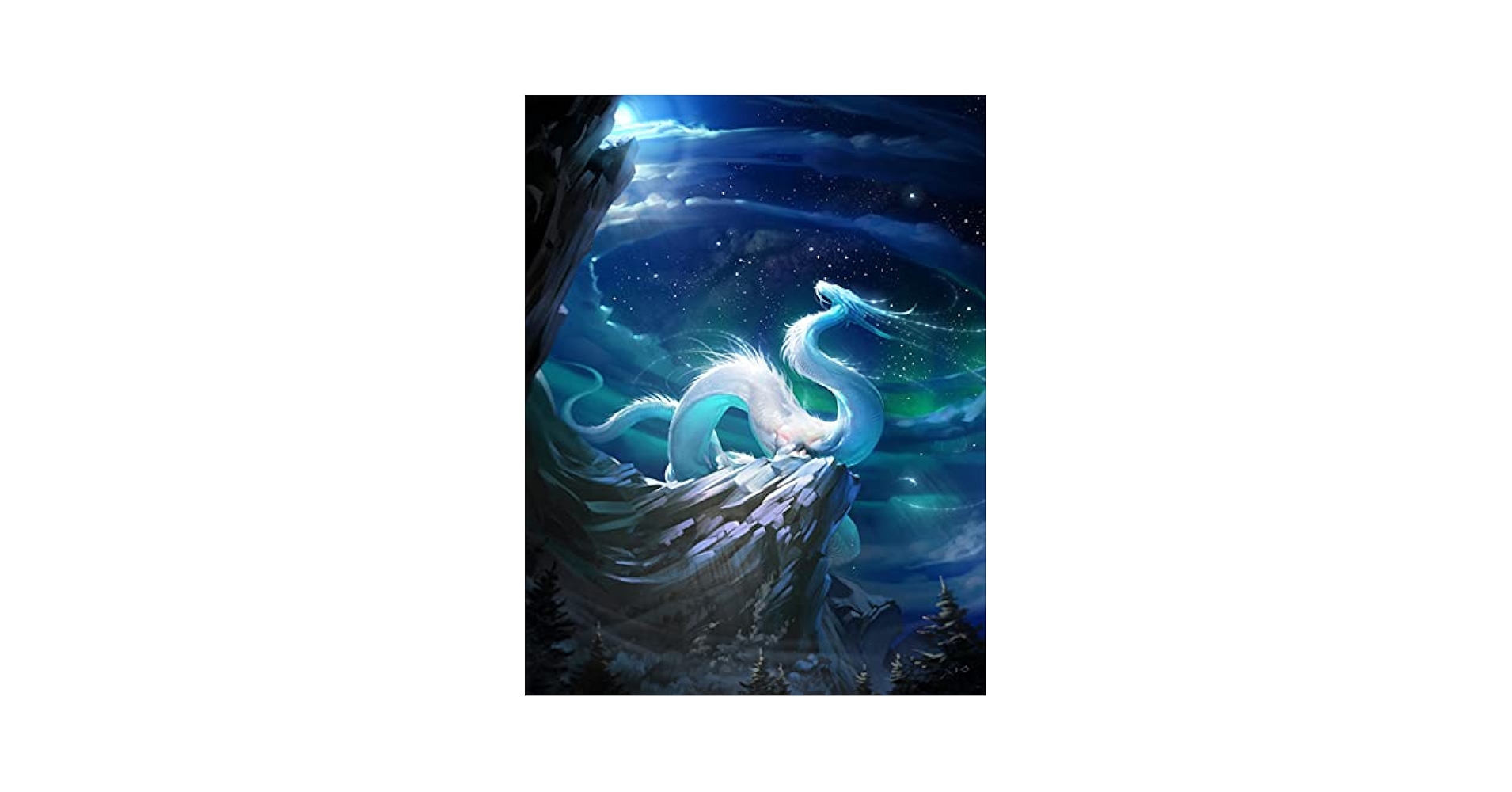 ジグソーパズル 300ピース オーロラ／ドラゴン Amazon | オーロラと動物のドラゴンのパターン,ジグソーパズル